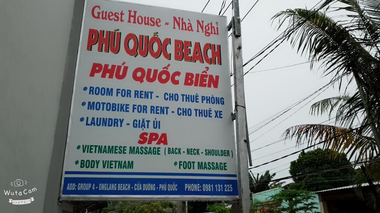 Phu Quoc Beach Guesthouse Zewnętrze zdjęcie